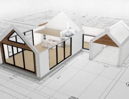 Családi ház építési terve 3D-ben