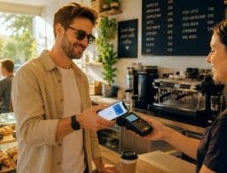 kávézóban mobillal fizet, bankszámlastopnak hamarosan vége