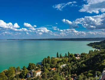 Balaton látképe Tihanyból
