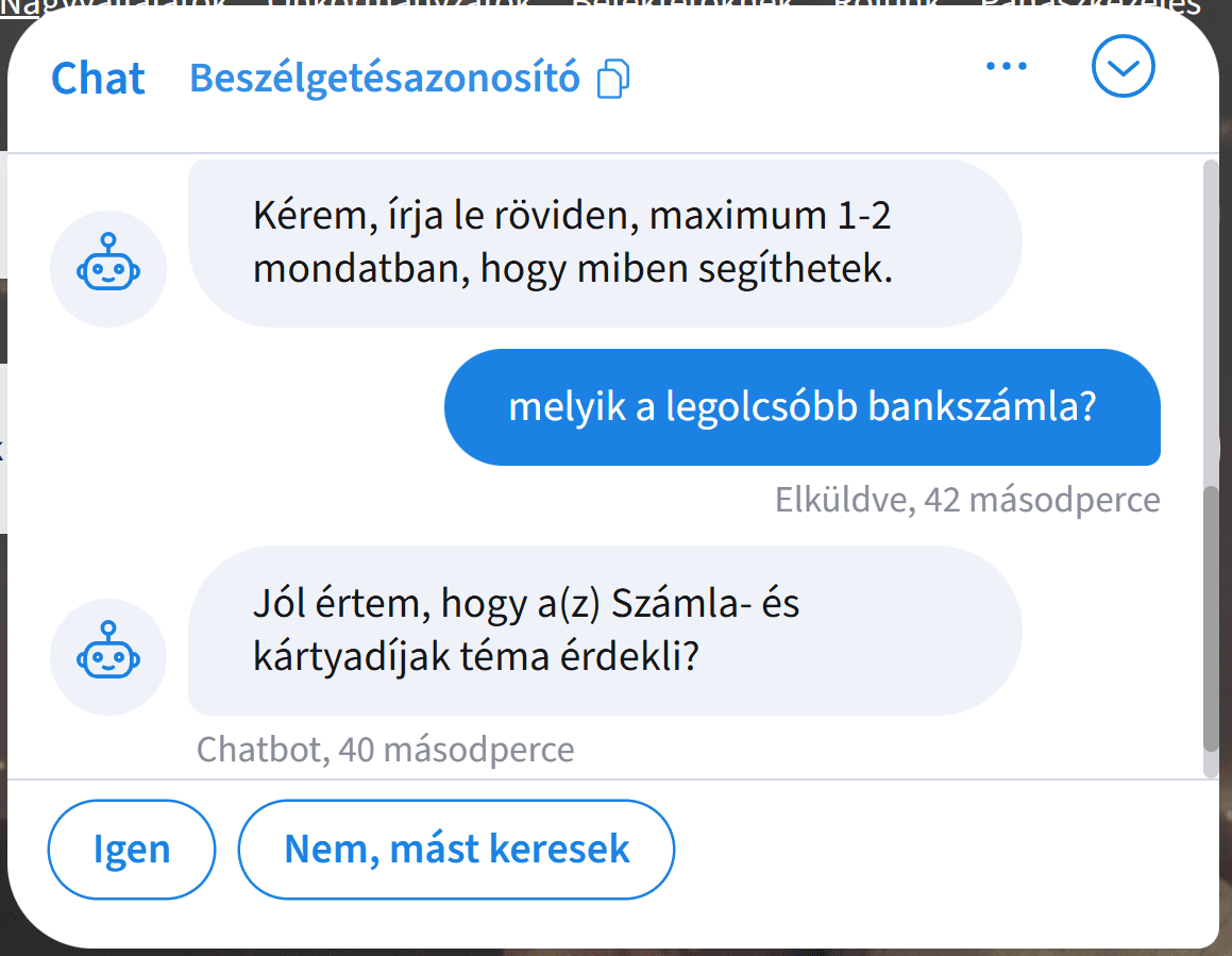 OTP AI chatbotja választ ad